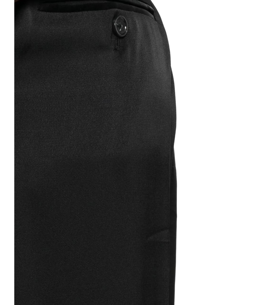 TOTEME Черные вискозные прямые брюки, фото 2