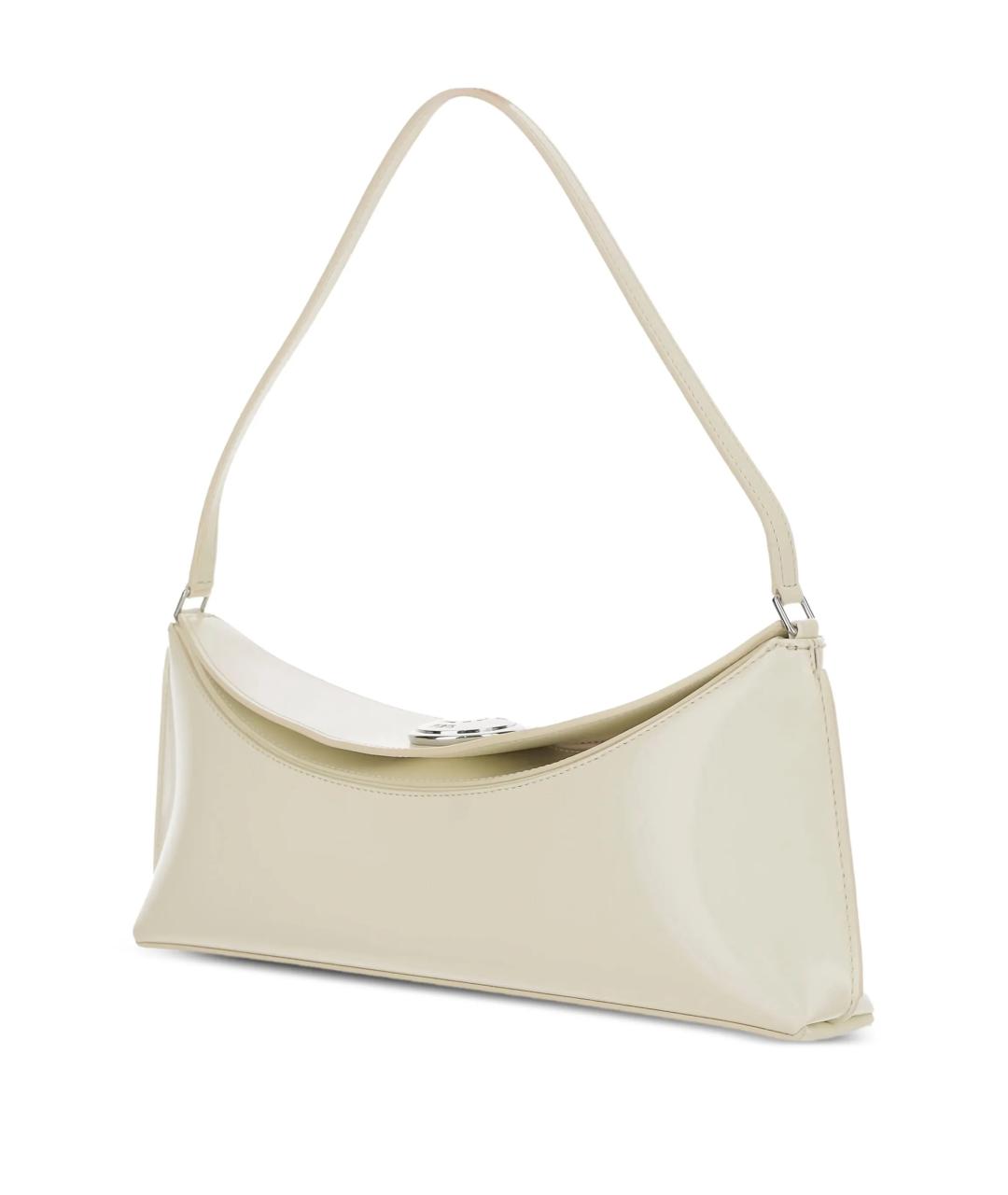 JACQUEMUS Бежевая кожаная сумка через плечо, фото 2