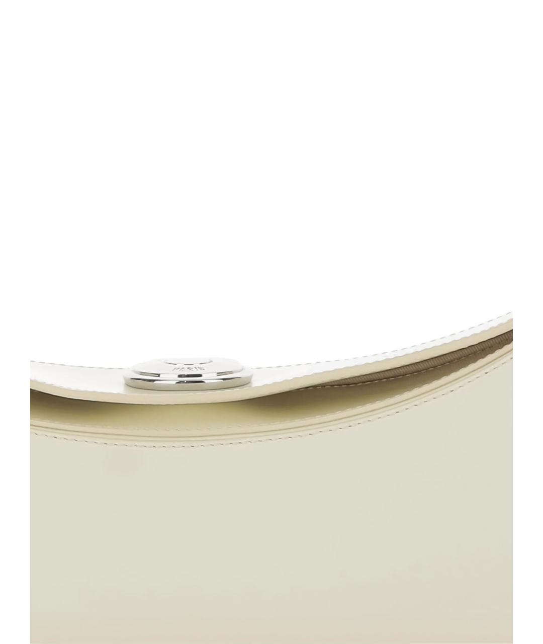 JACQUEMUS Бежевая кожаная сумка через плечо, фото 4