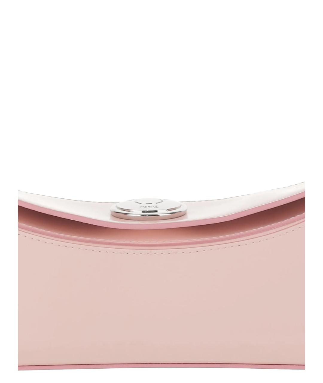 JACQUEMUS Розовая кожаная сумка через плечо, фото 4