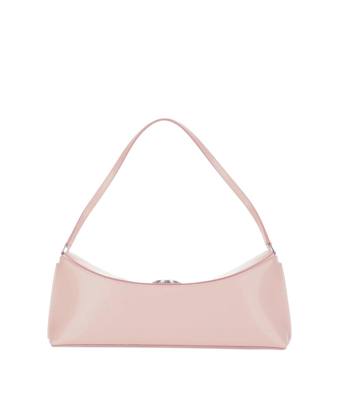 JACQUEMUS Розовая кожаная сумка через плечо, фото 3