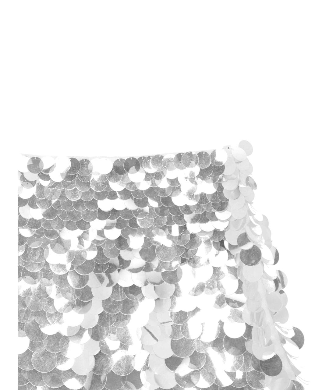 Retrofete Белая полиэстеровая юбка мини, фото 2