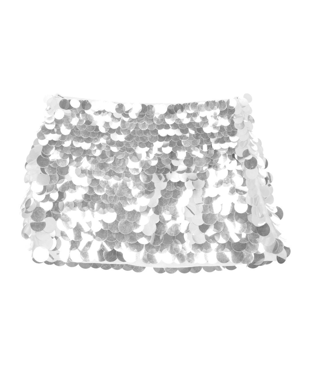 Retrofete Белая полиэстеровая юбка мини, фото 1