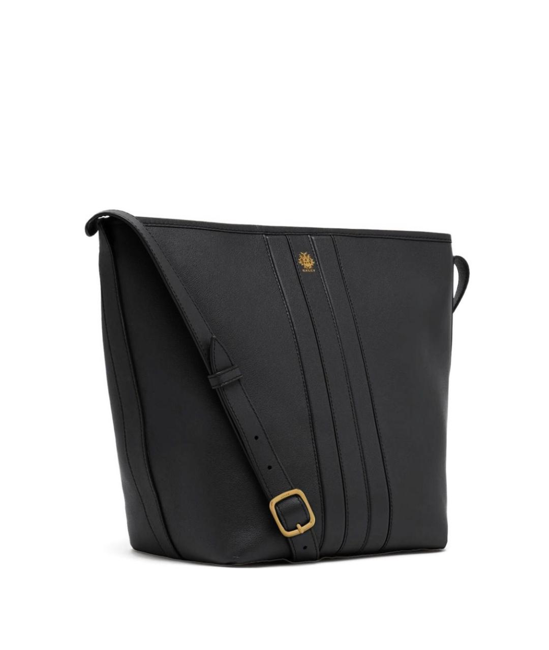 BALLY Черная кожаная сумка тоут, фото 2