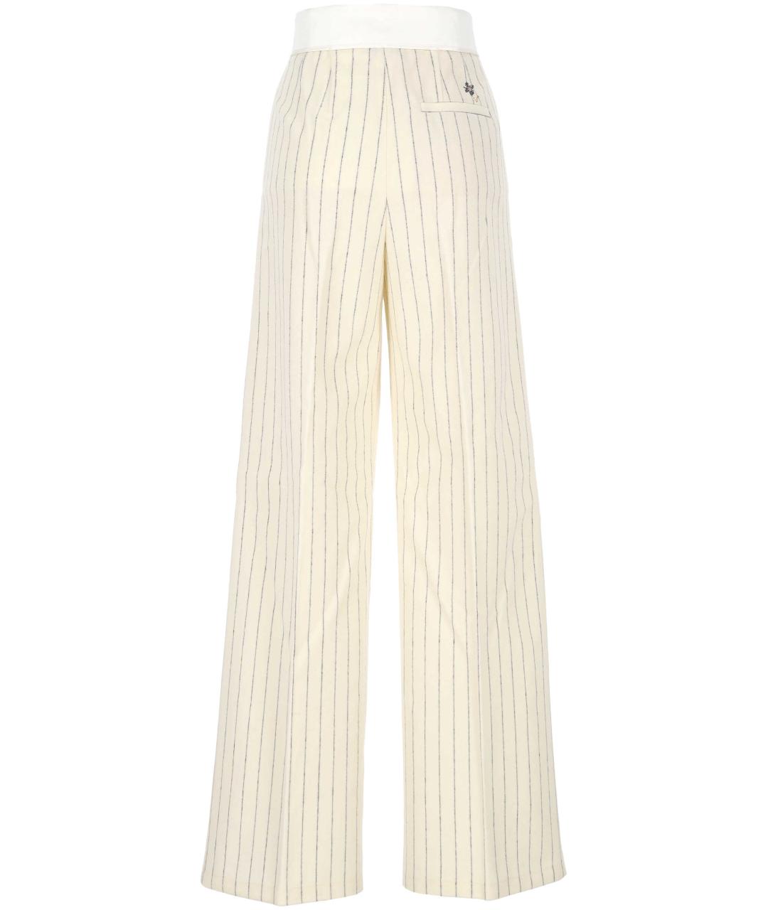 FORTE FORTE Бежевые шерстяные брюки широкие, фото 3