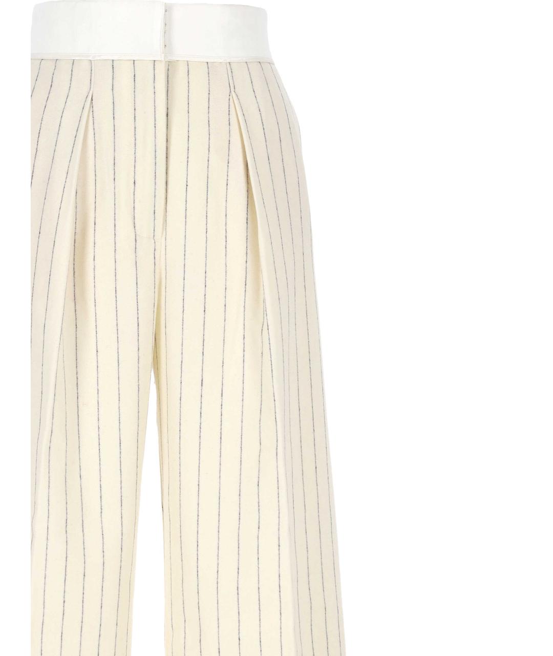 FORTE FORTE Бежевые шерстяные брюки широкие, фото 2