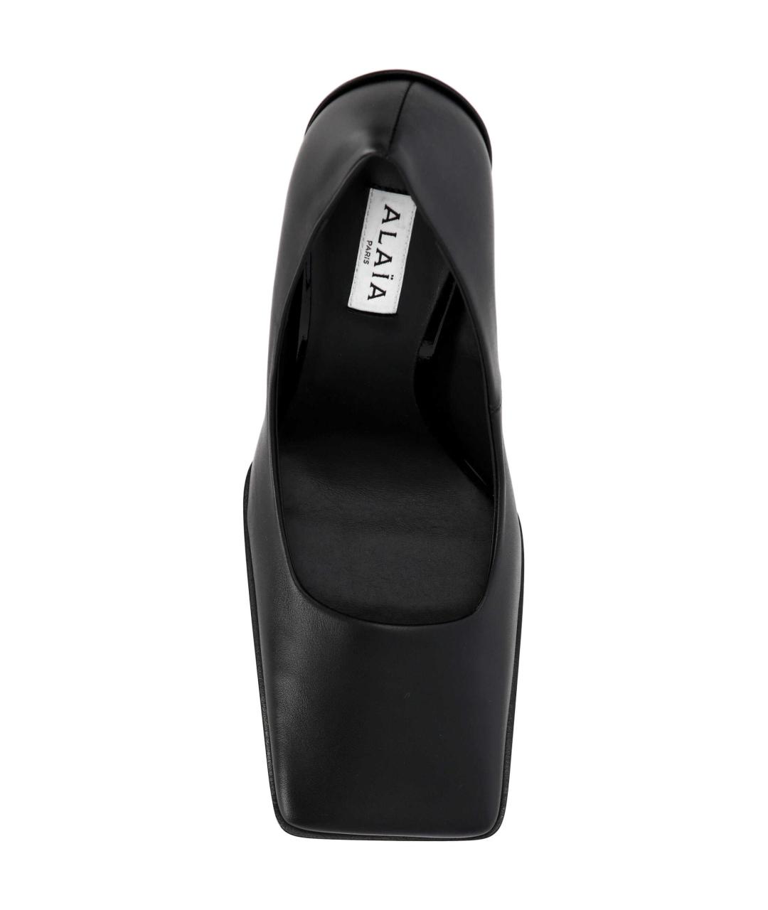 ALAIA Черные кожаные туфли, фото 4