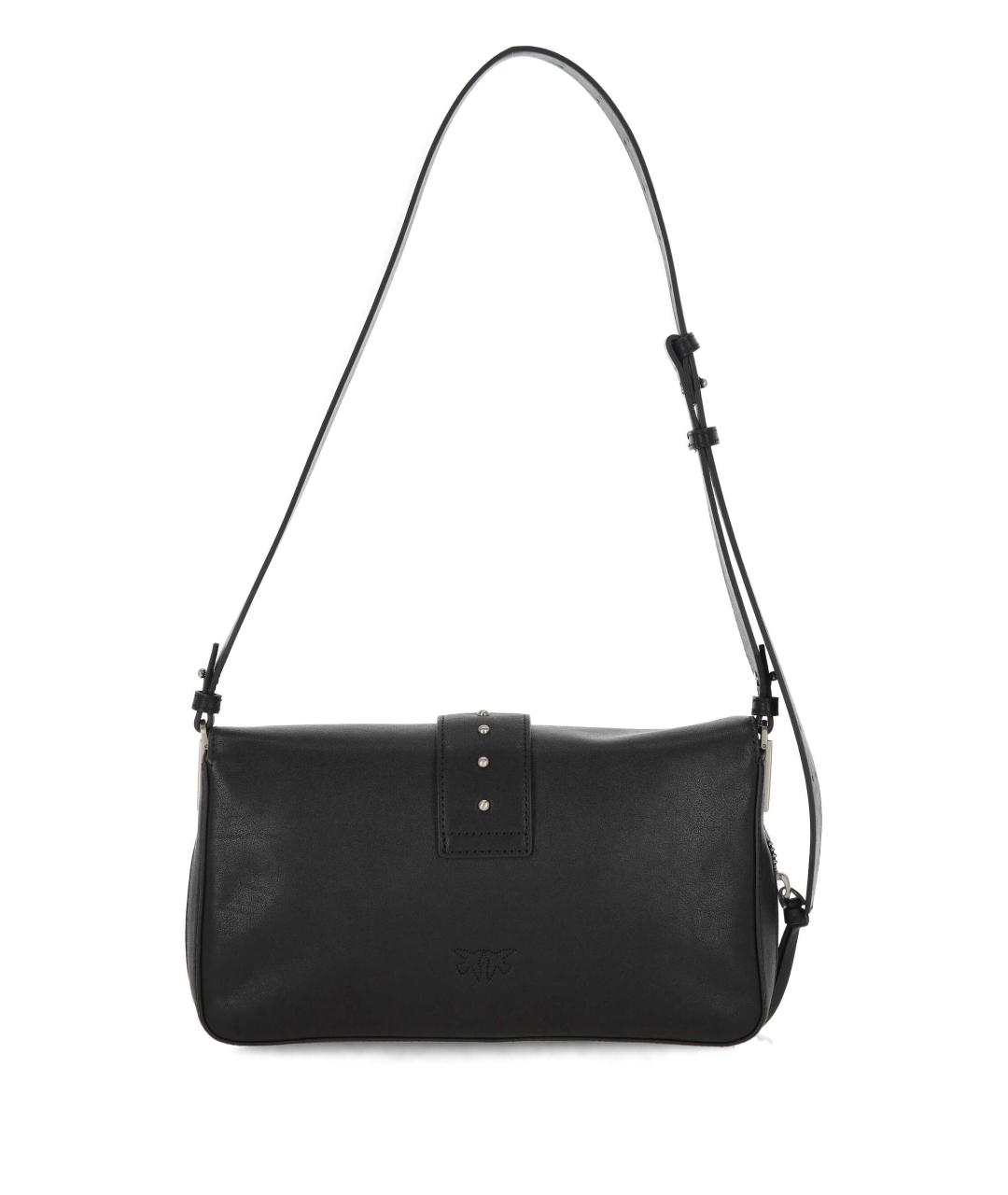 PINKO Черная кожаная сумка через плечо, фото 3