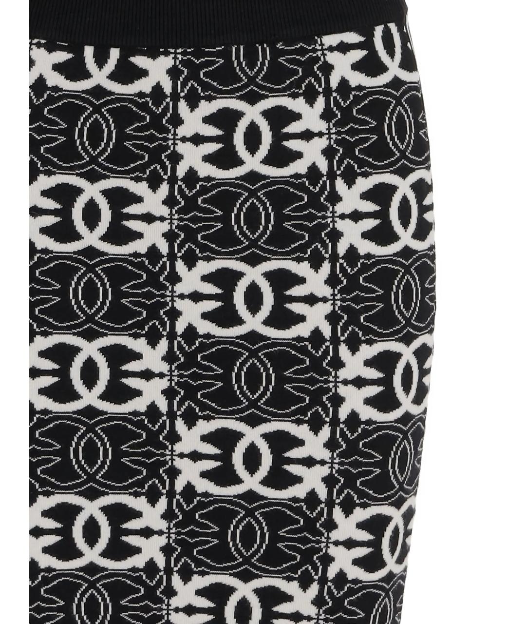 PINKO Черная вискозная юбка миди, фото 2