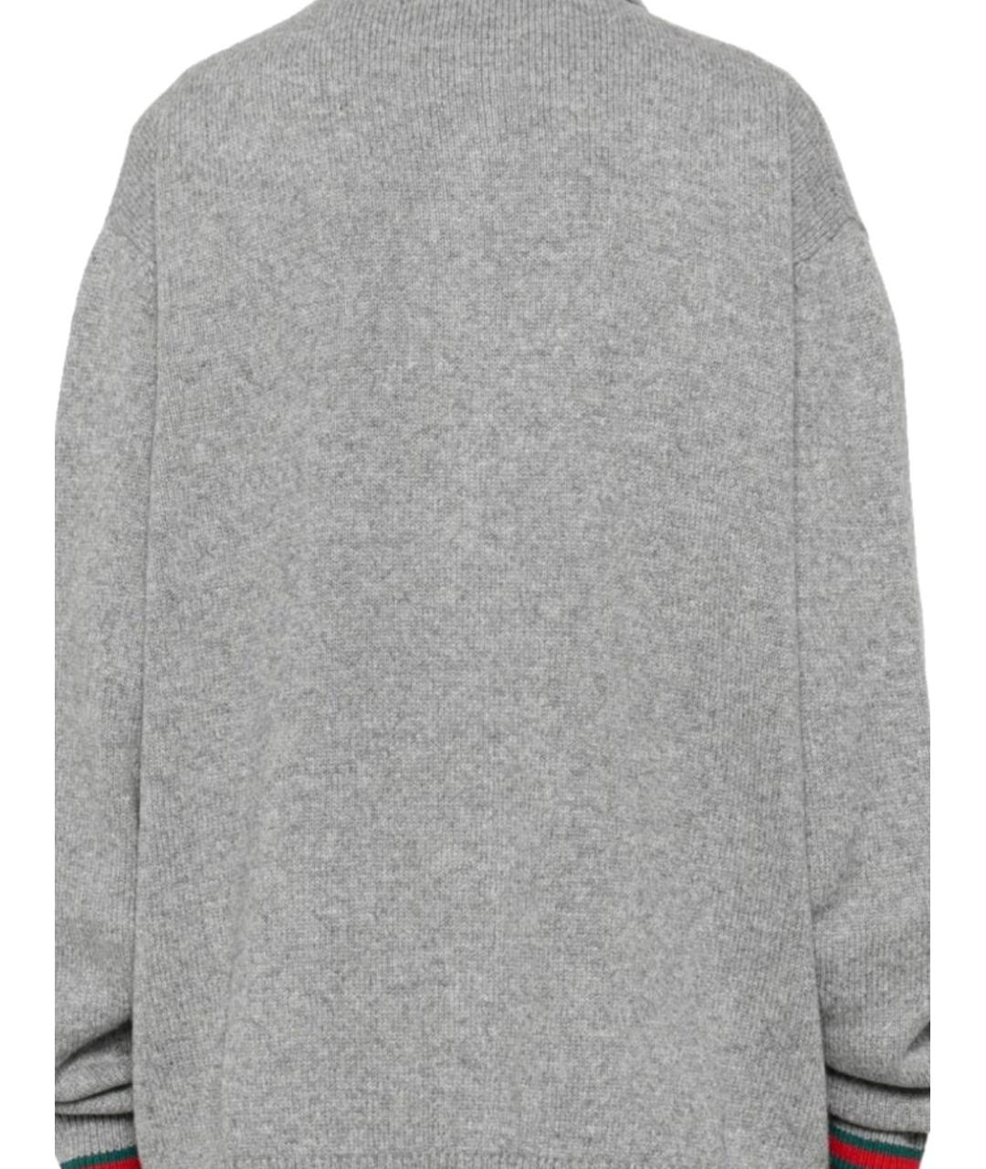 GUCCI Серый кашемировый кардиган, фото 3