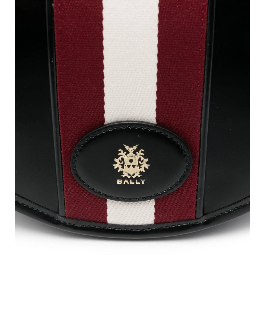 BALLY Черная кожаная сумка через плечо, фото 4