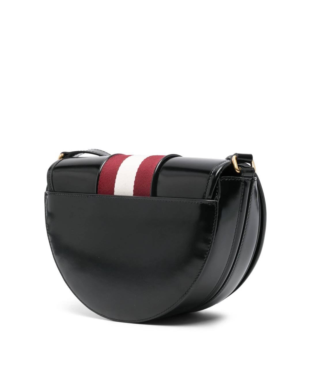 BALLY Черная кожаная сумка через плечо, фото 2