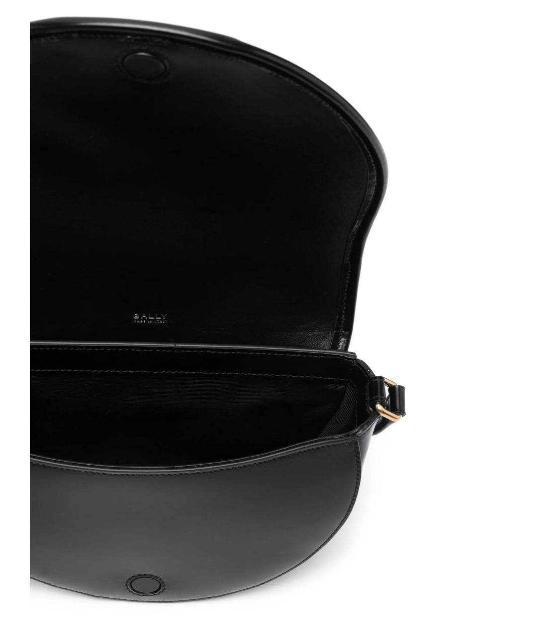 BALLY Черная кожаная сумка через плечо, фото 3