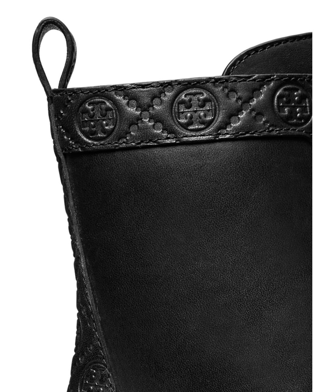 TORY BURCH Черные кожаные ботинки, фото 3