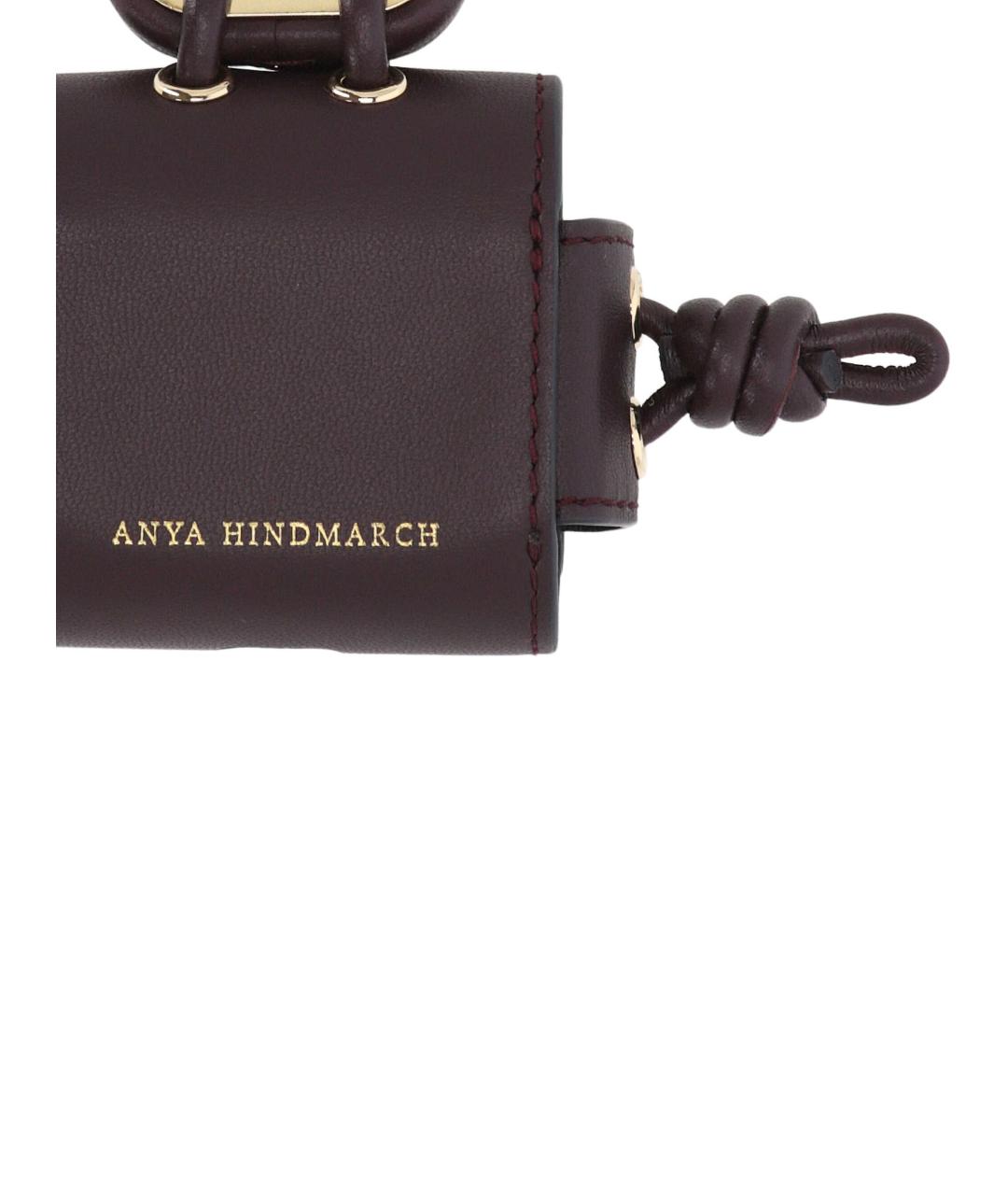 ANYA HINDMARCH Коричневый брелок, фото 2