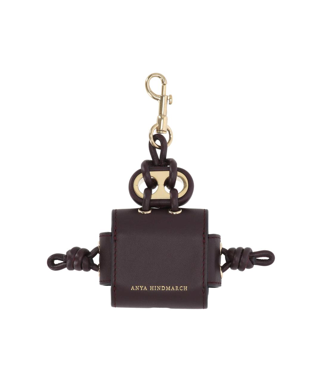 ANYA HINDMARCH Коричневый брелок, фото 1