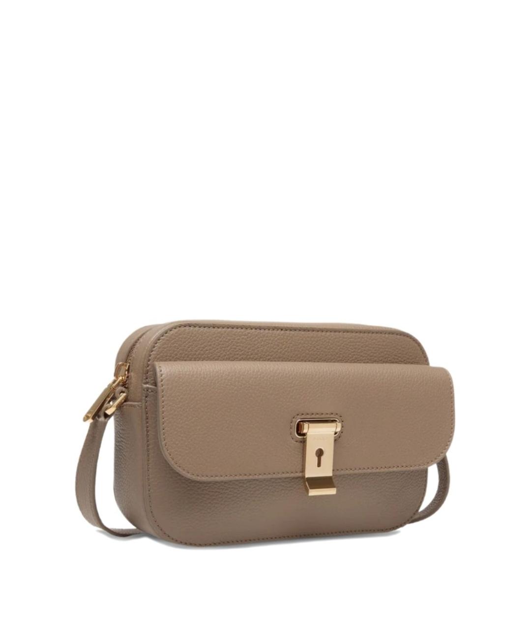 BALLY Бежевая кожаная сумка через плечо, фото 2