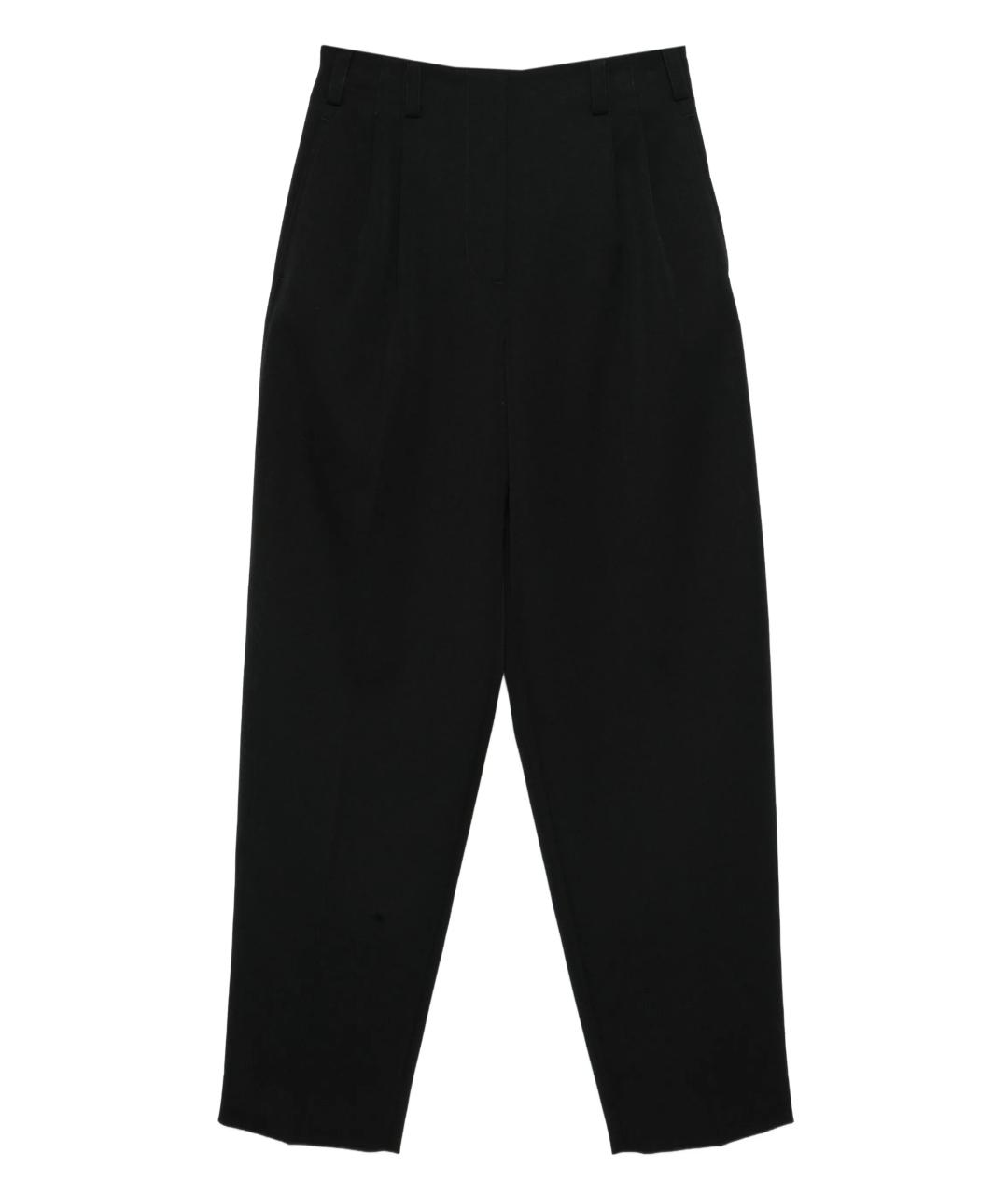 GIVENCHY Черные шерстяные прямые брюки, фото 1