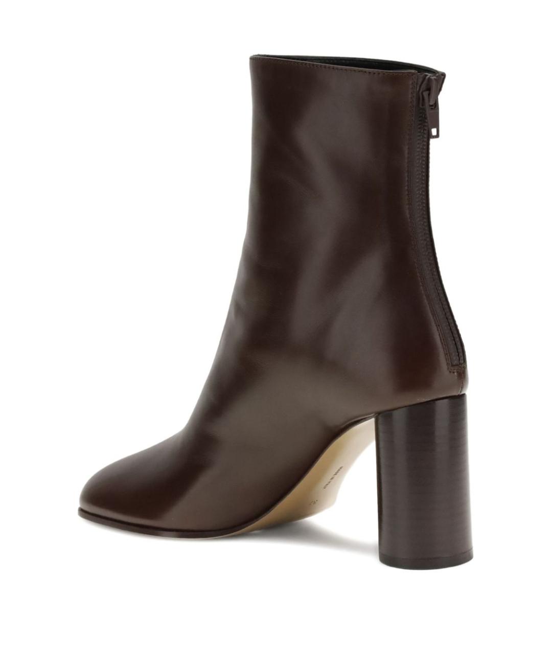PHOEBE PHILO Коричневые кожаные ботильоны, фото 3