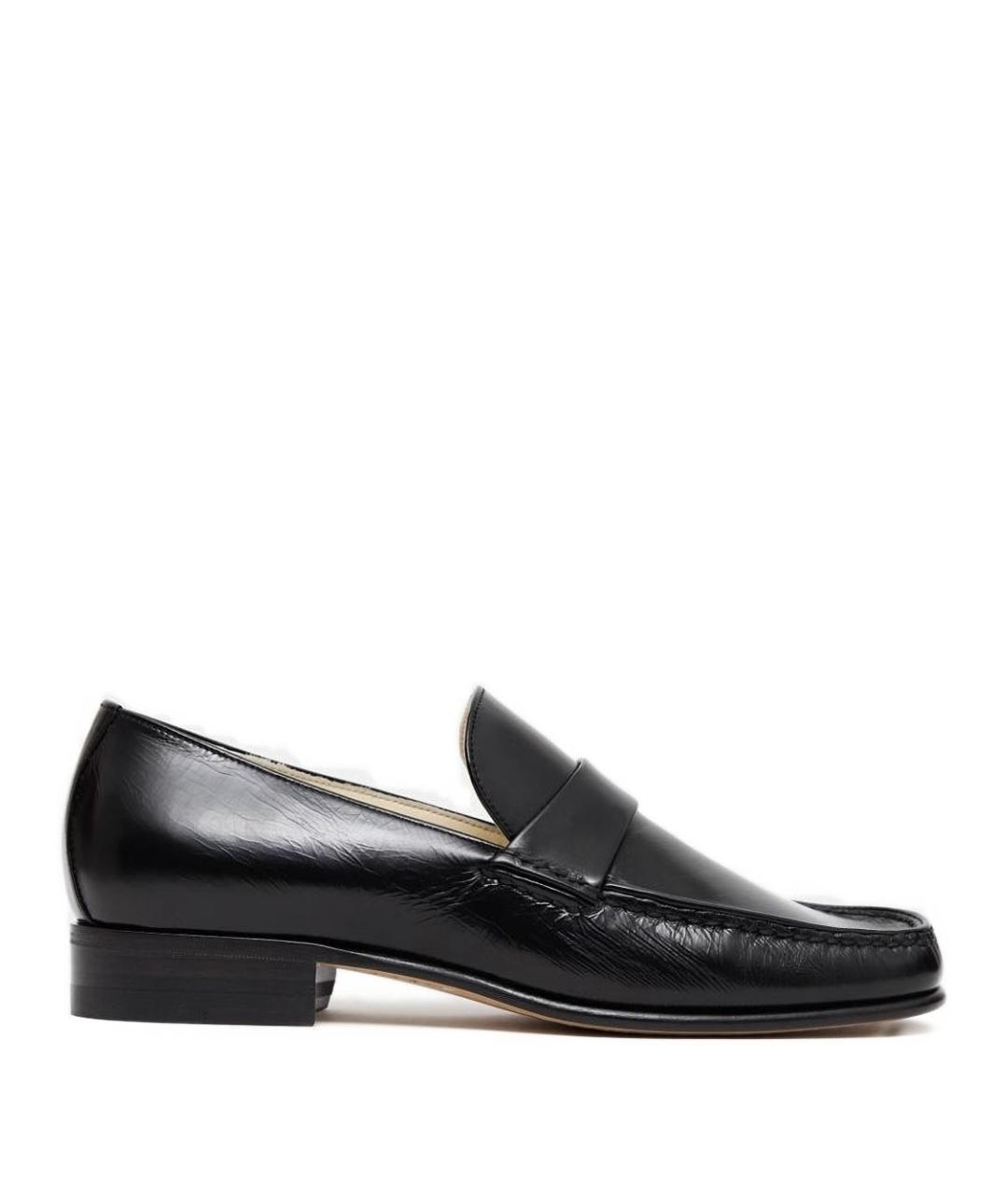 PHOEBE PHILO Черные кожаные лоферы, фото 1