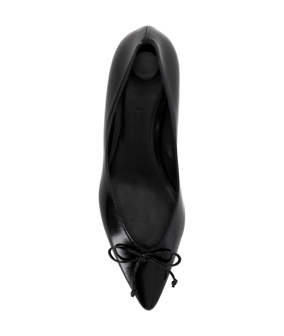 JACQUEMUS Черные кожаные туфли, фото 4