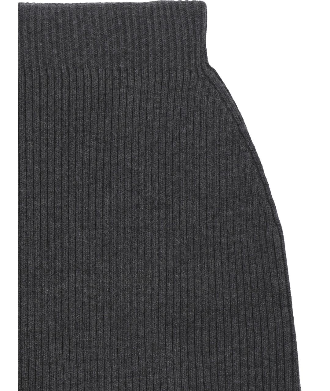 GIVENCHY Серая шерстяная юбка мини, фото 2