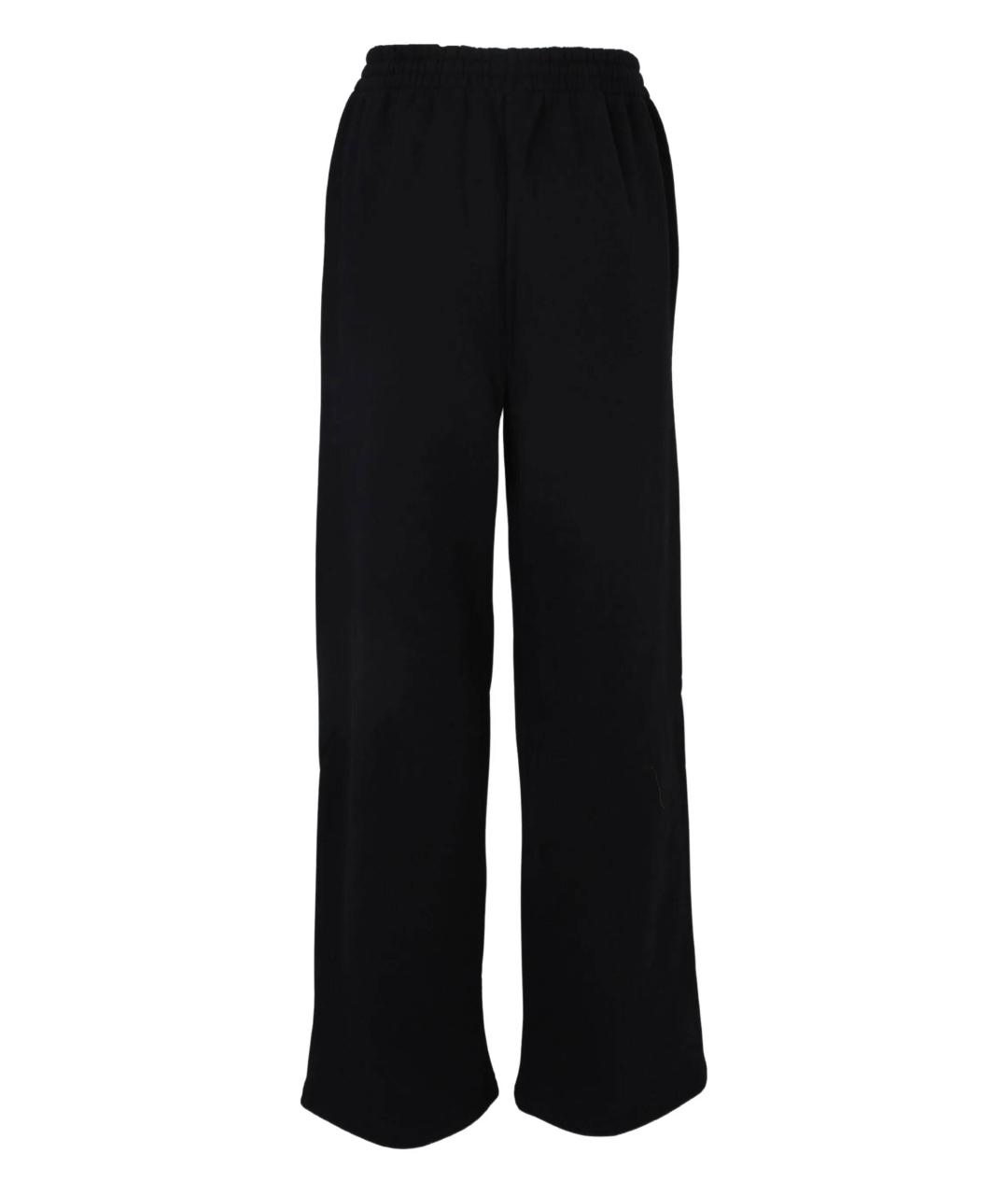 THE PANGAIA Черные хлопковые прямые брюки, фото 4