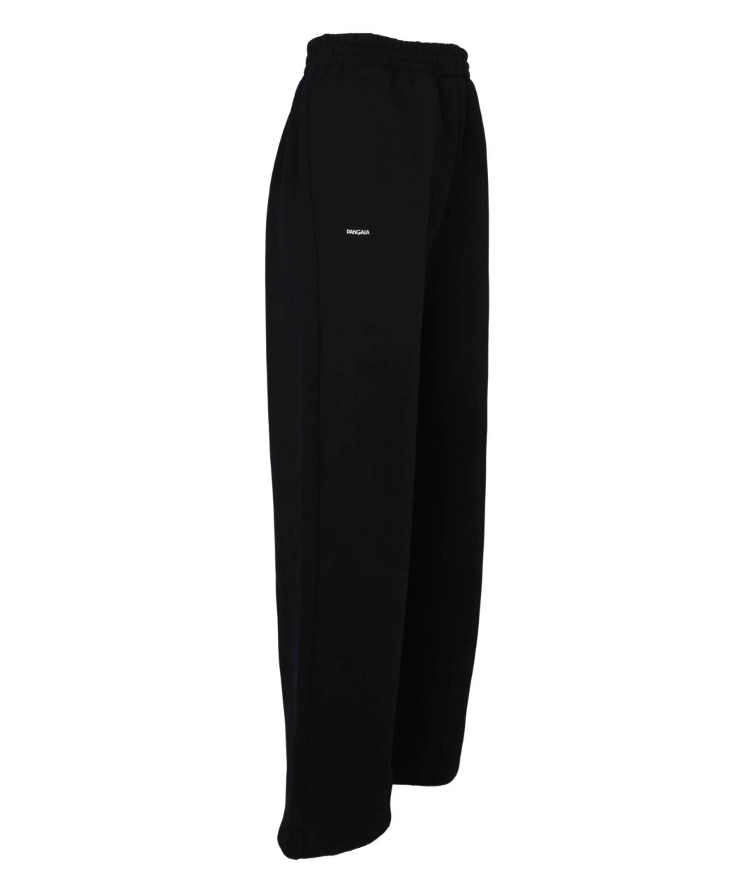 THE PANGAIA Черные хлопковые прямые брюки, фото 2