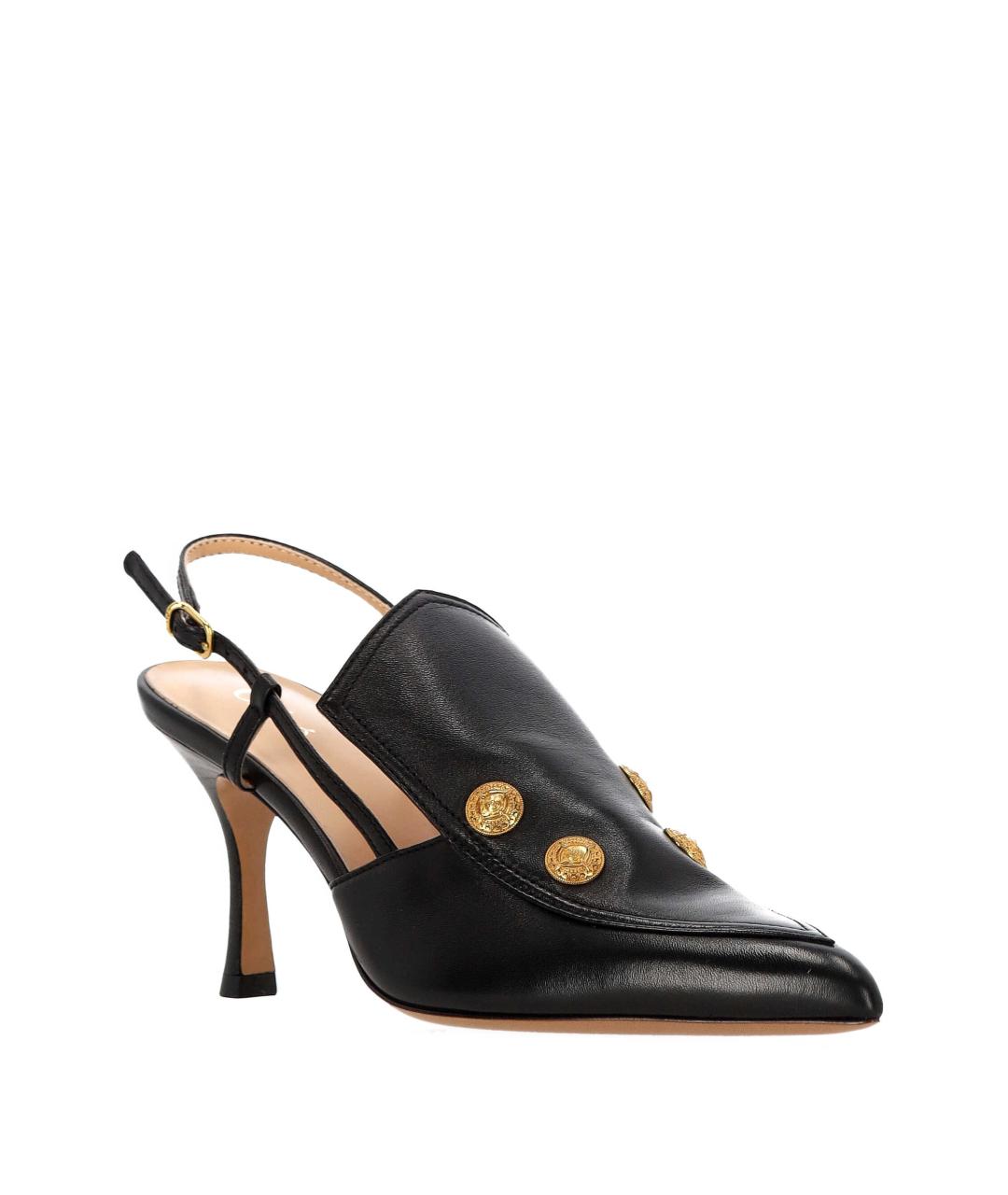 CHLOE Черные кожаные туфли, фото 2