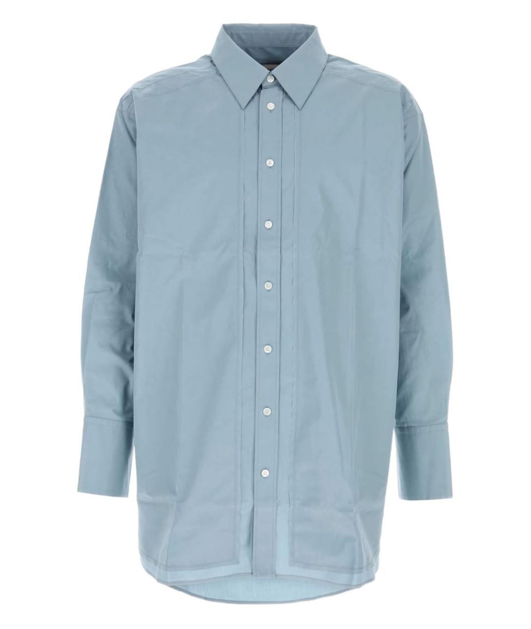 Ami Paris Голубая хлопковая рубашка, фото 1