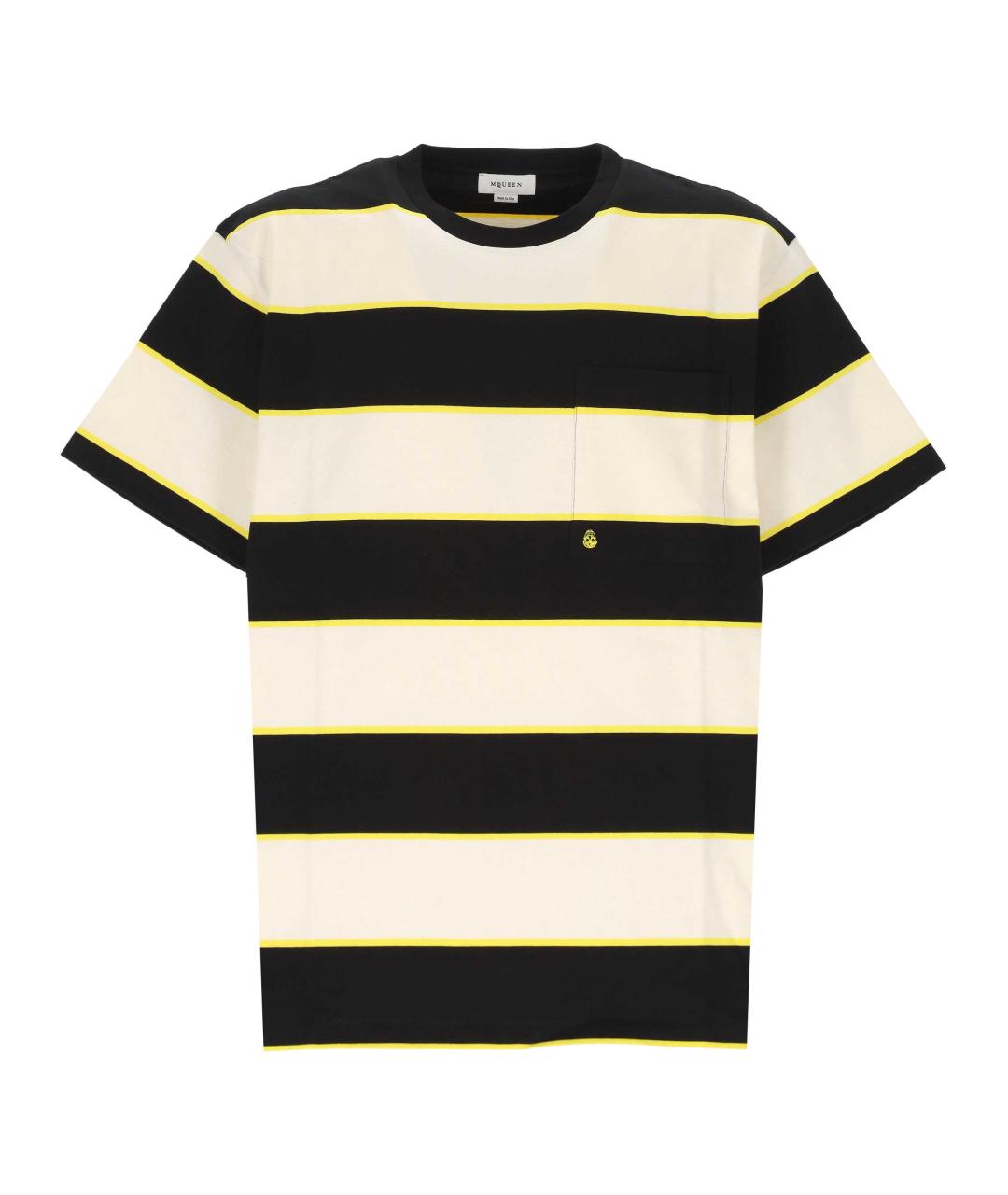 ALEXANDER MCQUEEN Мульти хлопковая футболка, фото 1