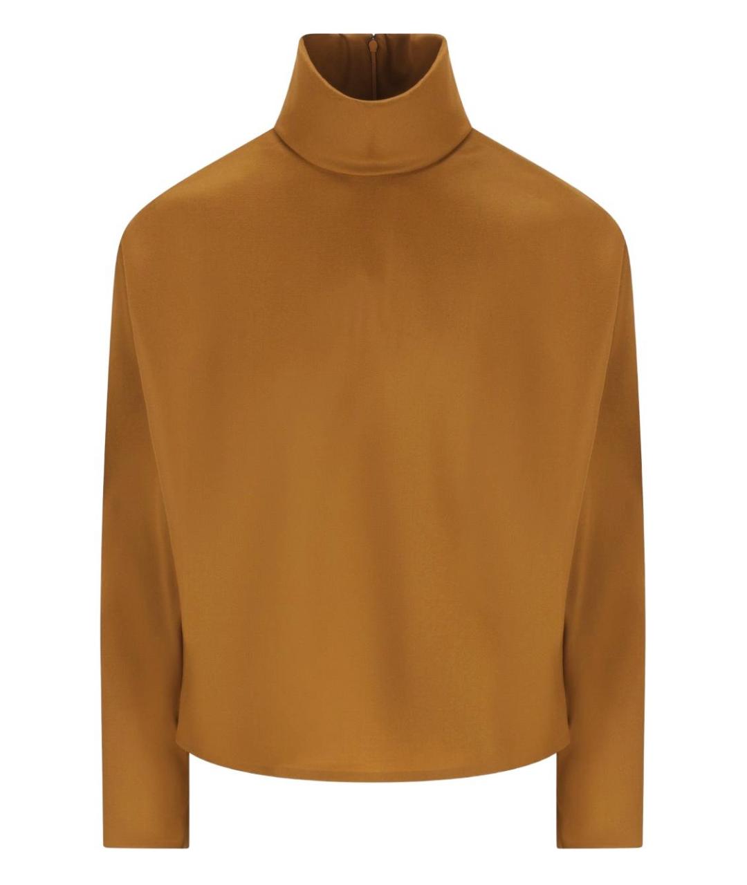 SAINT LAURENT Коричневая полиамидовая блузы, фото 1