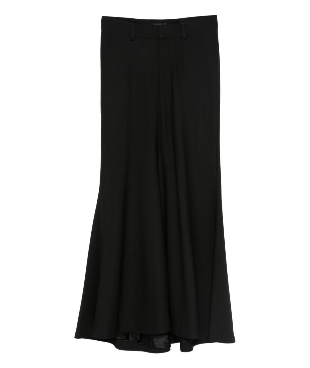 BALENCIAGA Черная вискозная юбка миди, фото 1