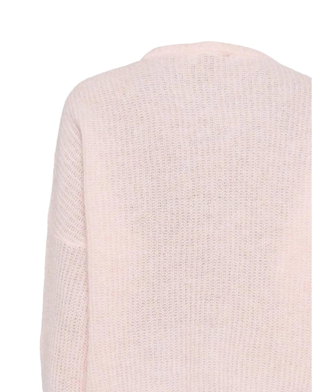 MAISON LABICHE Розовый шерстяной джемпер / свитер, фото 3