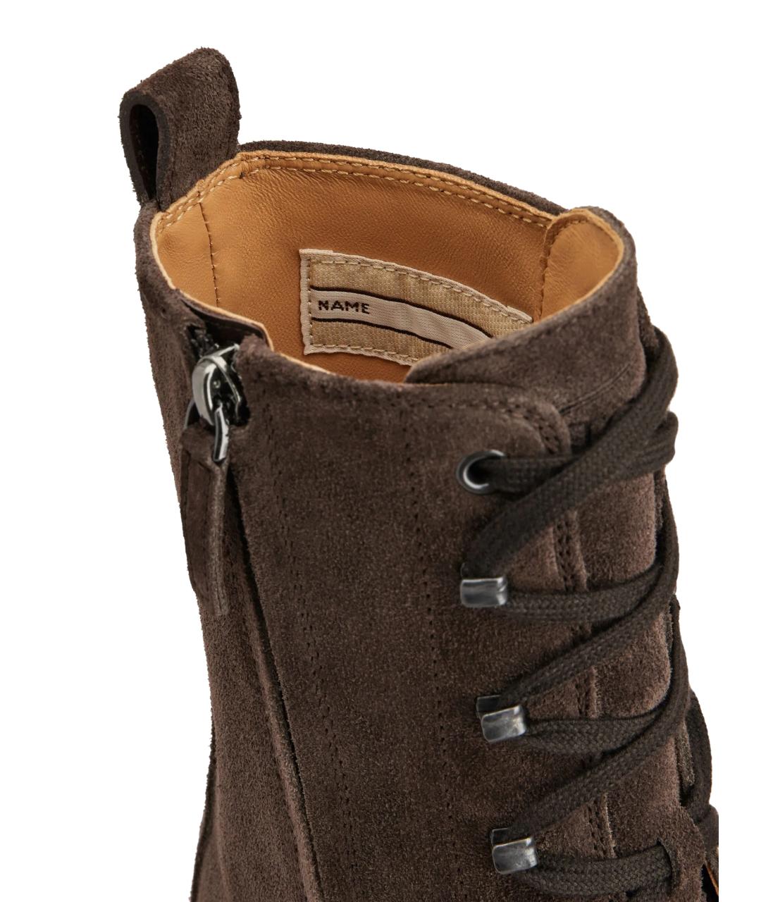 TOD'S Коричневые замшевые ботинки, фото 6