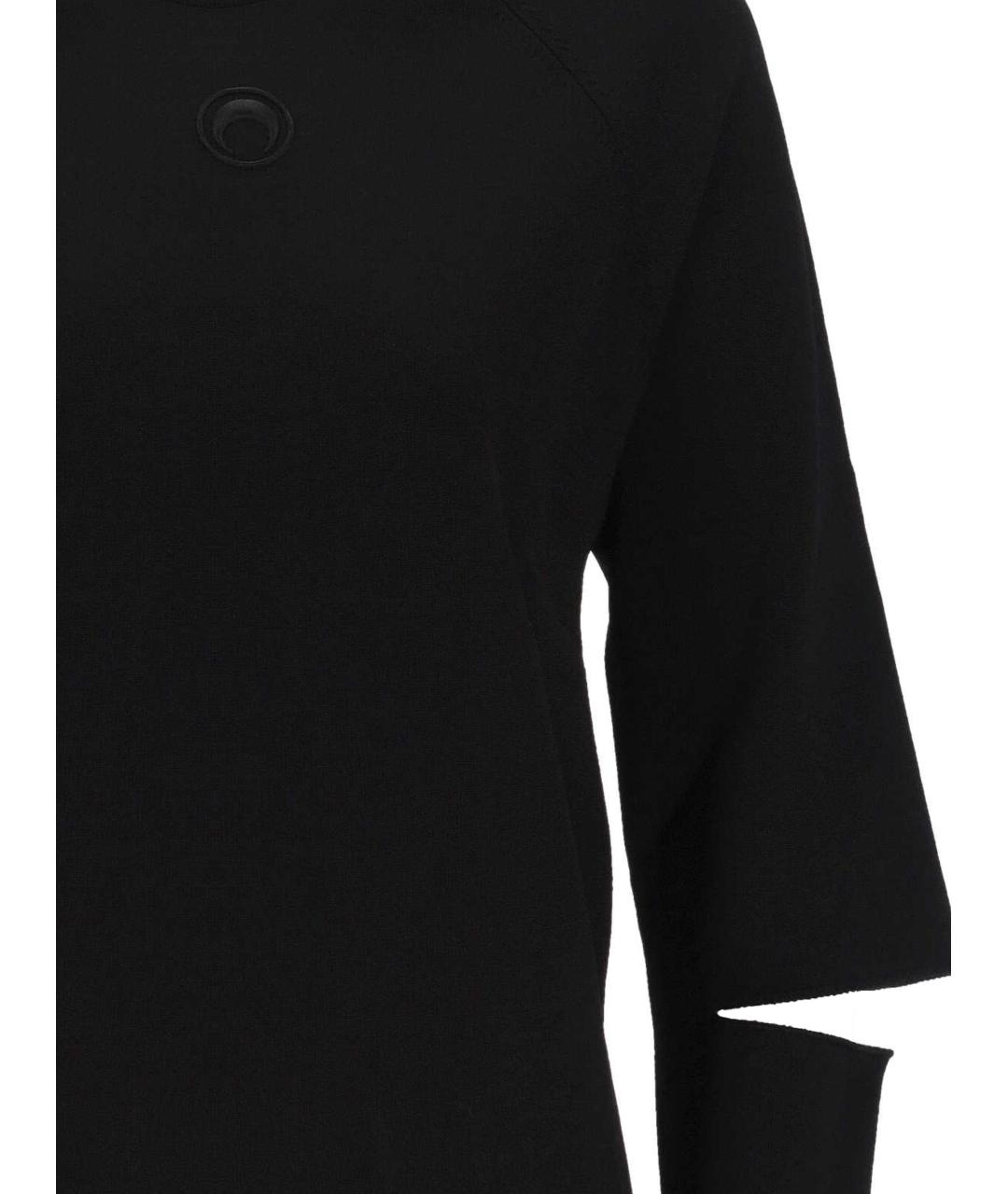 MARINE SERRE Черный вискозный джемпер / свитер, фото 2