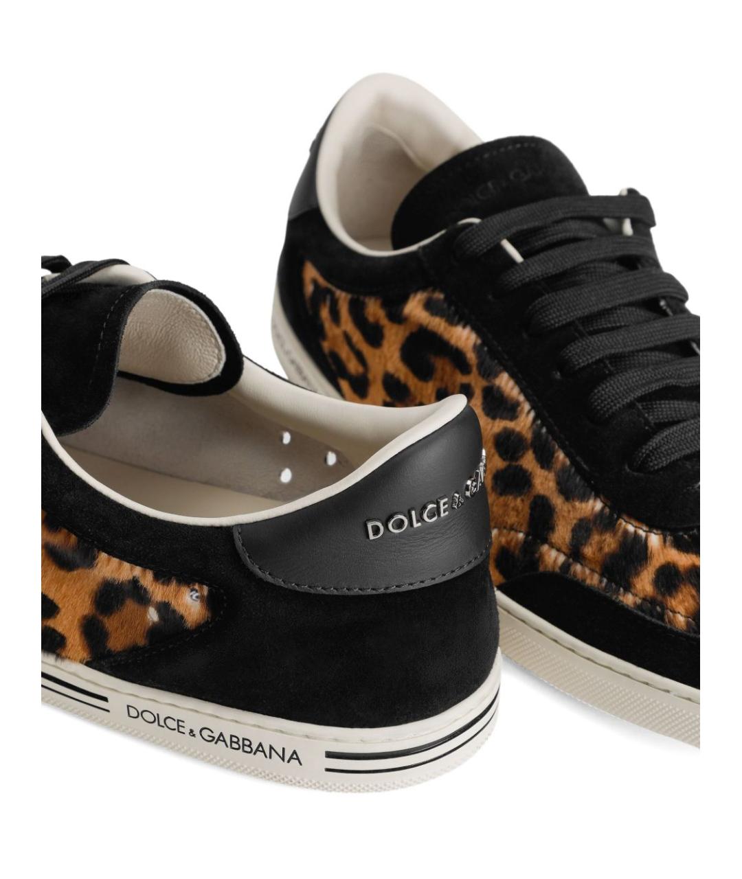DOLCE&GABBANA Мульти замшевые низкие кроссовки / кеды, фото 4