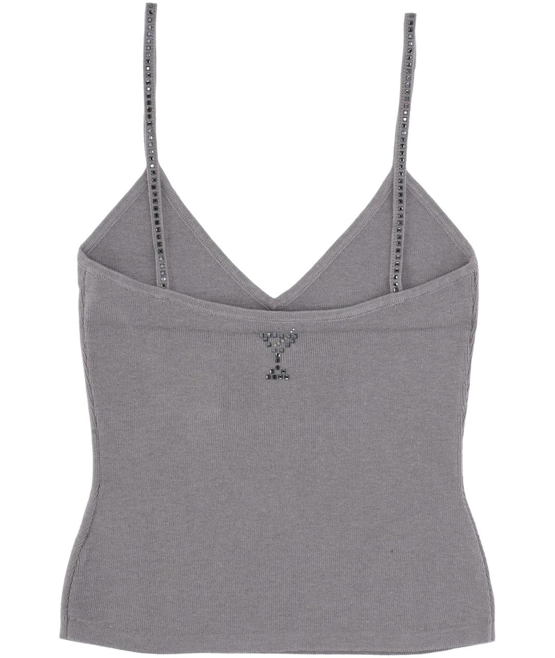 Retrofete Серая полиамидовая майка, фото 3