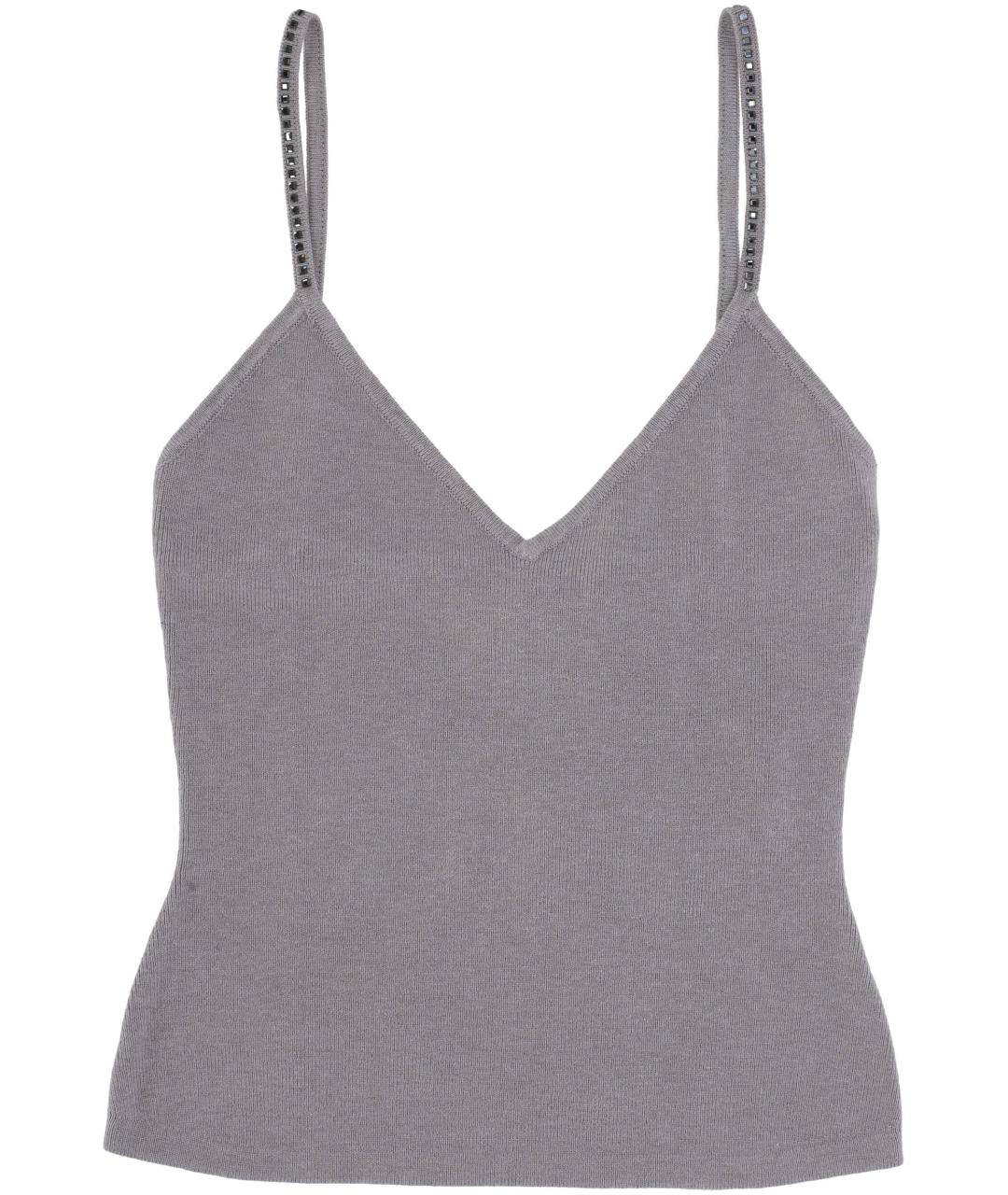 Retrofete Серая полиамидовая майка, фото 1