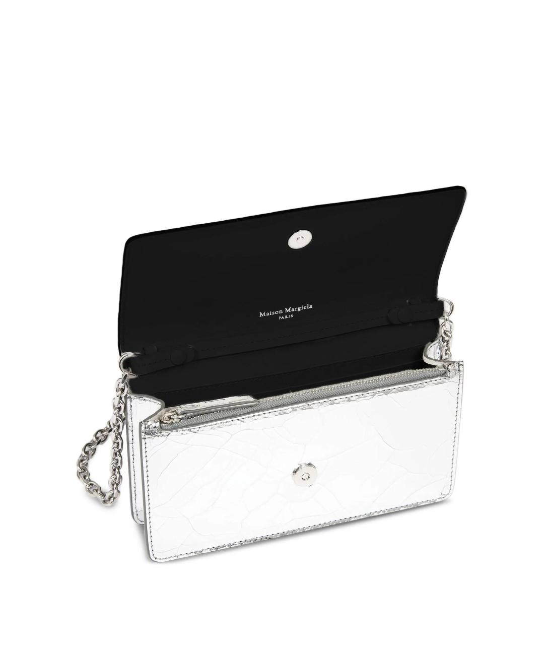 MAISON MARGIELA Серебрянный кожаный кошелек, фото 4