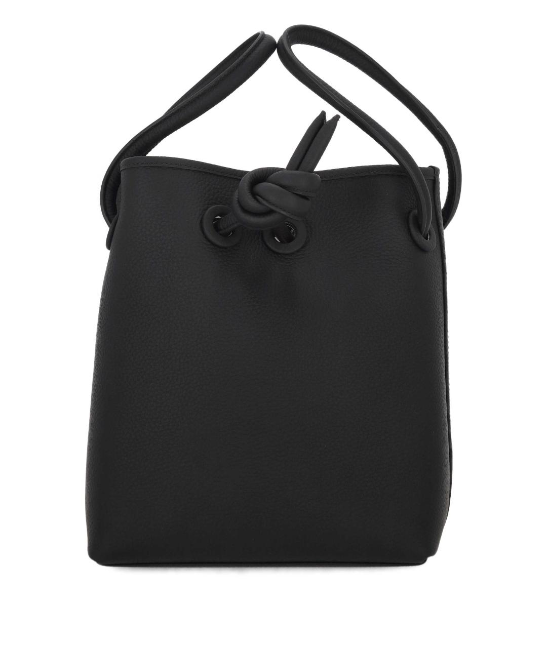 VASIC Черная кожаная сумка тоут, фото 1