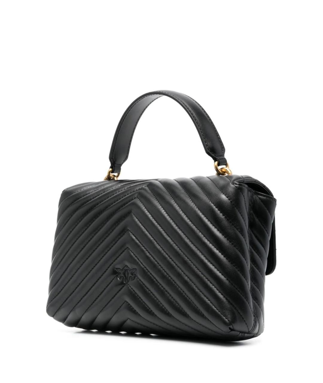 PINKO Черная кожаная сумка через плечо, фото 2