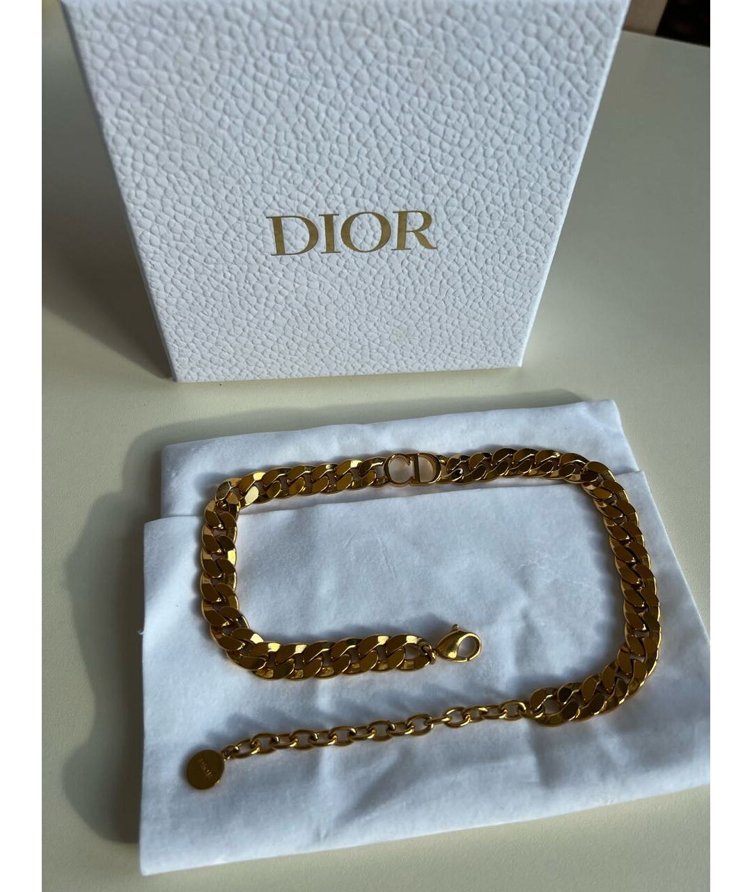 CHRISTIAN DIOR Золотое колье, фото 4