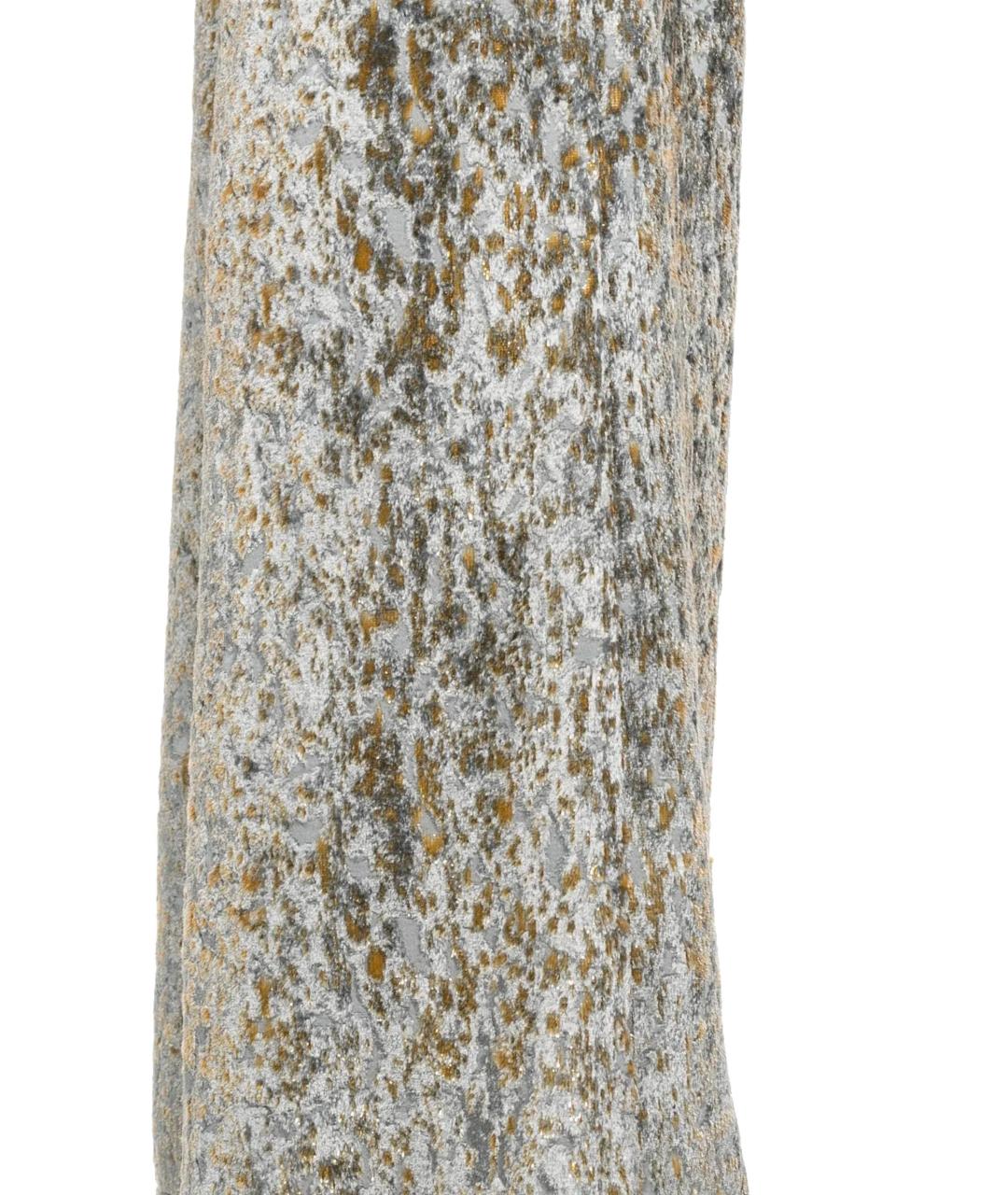 FORTE FORTE Серебряные вискозные брюки широкие, фото 2