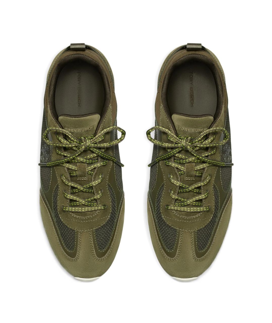 TORY BURCH Зеленые синтетические кроссовки, фото 5