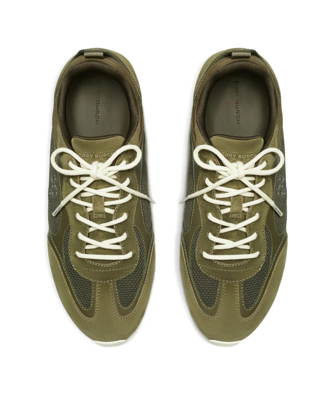 TORY BURCH Зеленые синтетические кроссовки, фото 4
