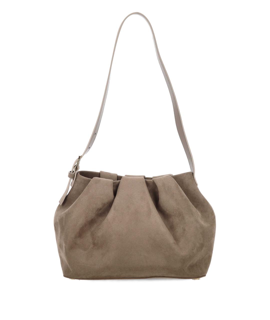 THEMOIRE Серая замшевая сумка тоут, фото 1