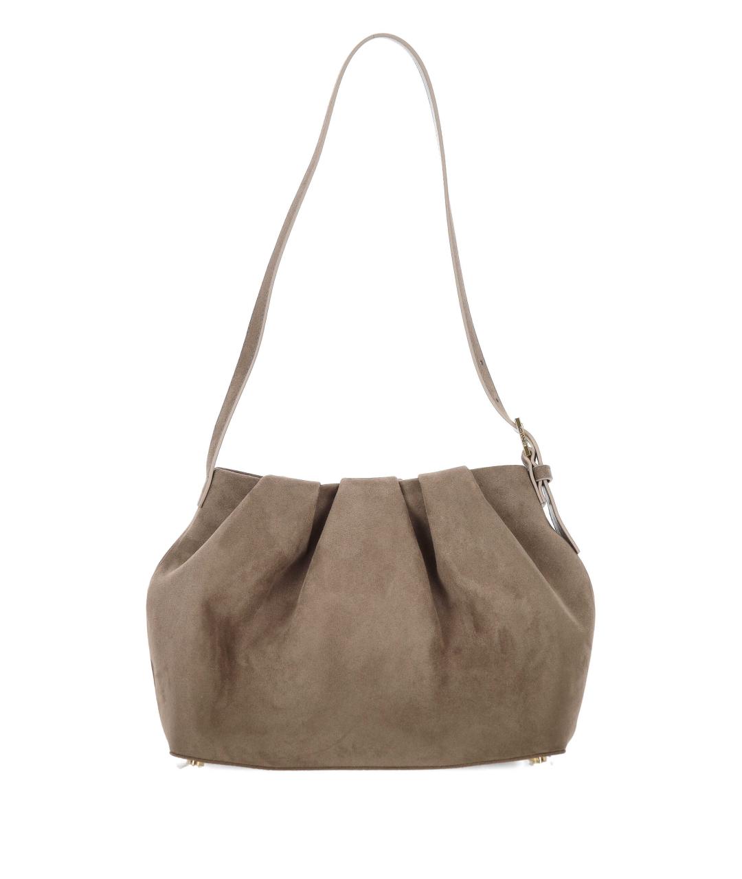 THEMOIRE Серая замшевая сумка тоут, фото 3