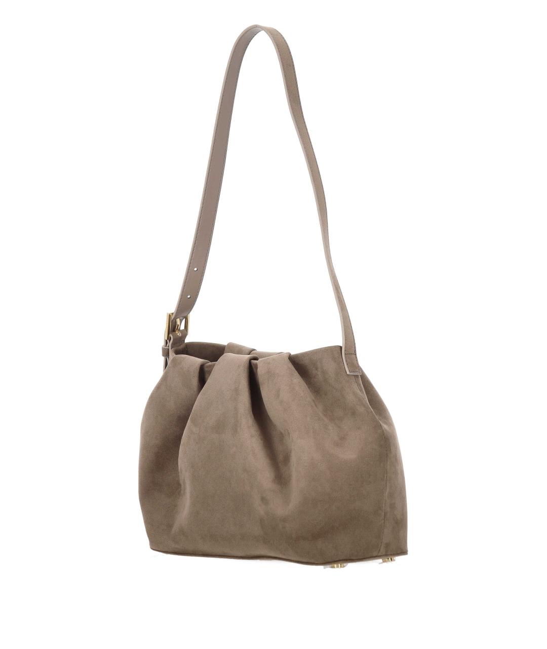 THEMOIRE Серая замшевая сумка тоут, фото 2