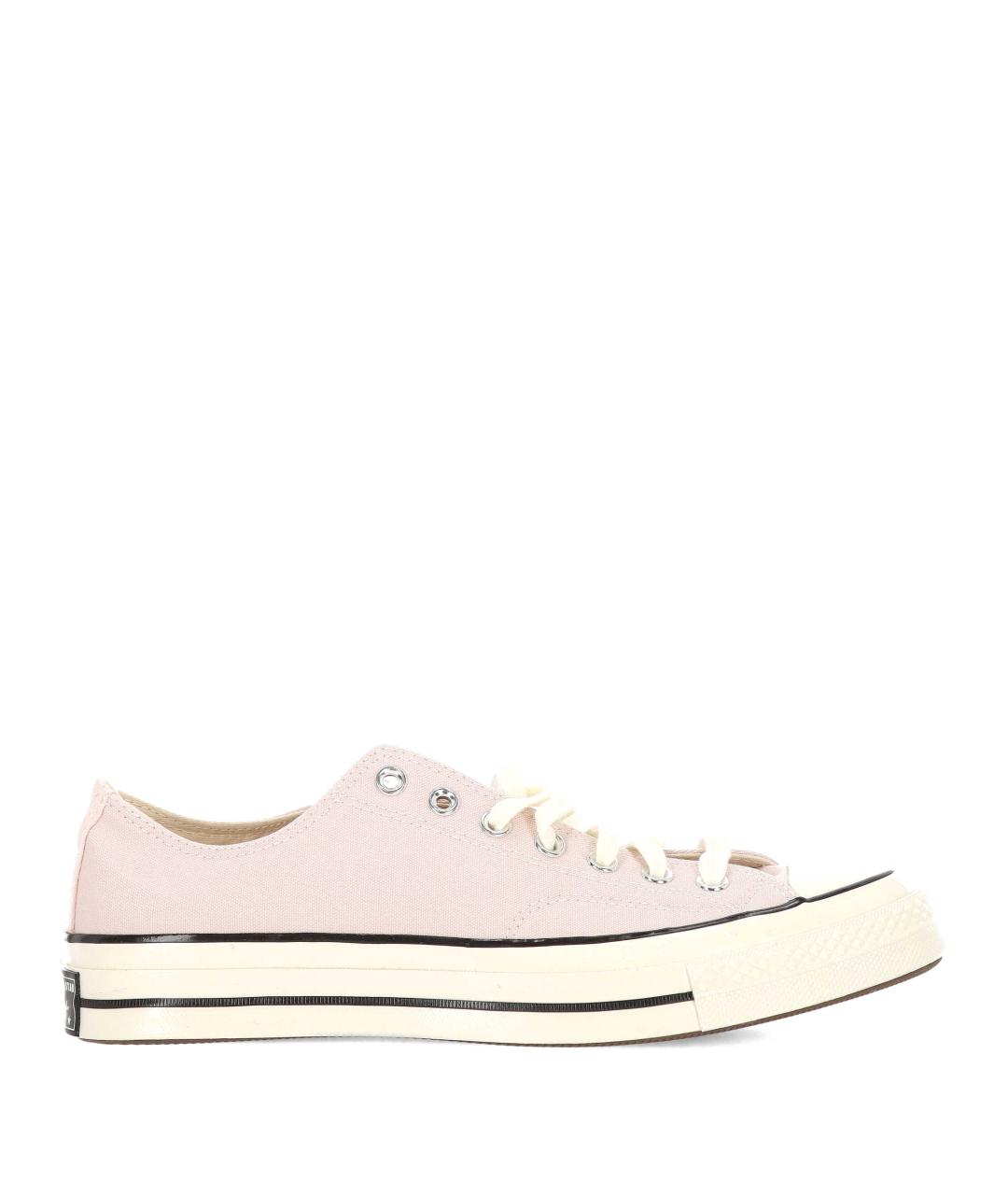 CONVERSE Розовые текстильные низкие кроссовки / кеды, фото 1